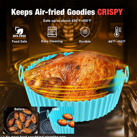 Reusable Silicone Air Fryer Liner Pot